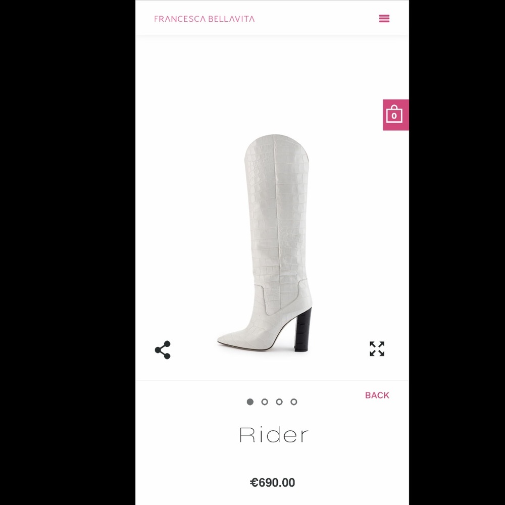 Francesca Bellavita crocodile boots